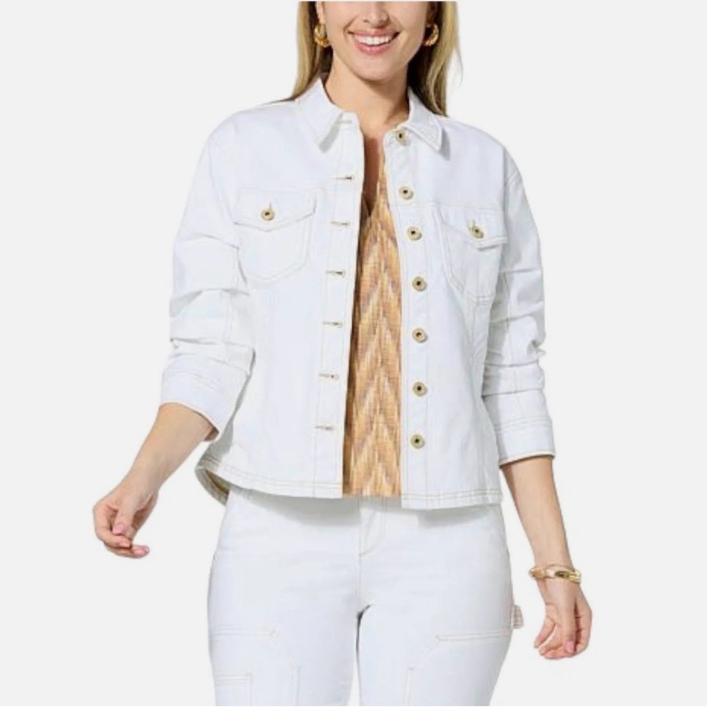 Democracy White Jean Jacket for Women